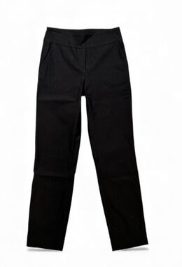 Sc & Co Pants Womens S Small Black Flat Front Pull On Tummy Control Trousers